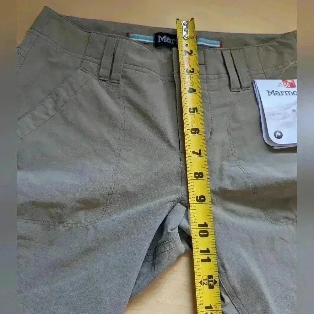 NWT ! MARMOT LOBO's women Short Size 2 Desert Kakhi Upf 50 Nylon Outdoor - Picture 15 of 16